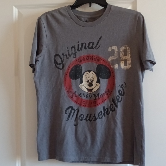 EUC Disney Mickey Mouse Club tee Original Mouseketeer cotton poly blend S and XL - Picture 1 of 10